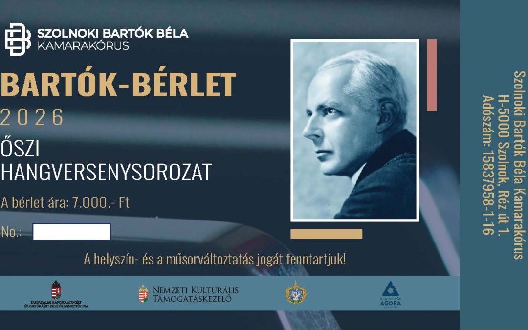 ŐSZI BARTÓK-BÉRLET – 2026